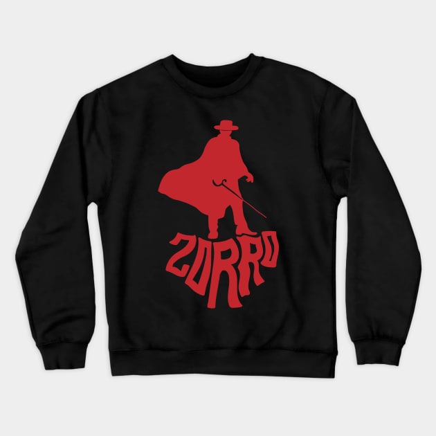 Zorro's Shadow (Red) Crewneck Sweatshirt by Graograman